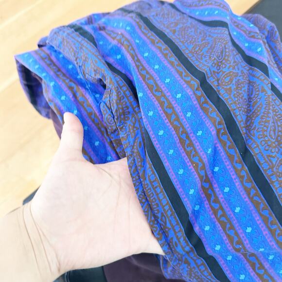 J. Peterman Vintage Cotton Multicolored Caftan Kaftan House Dress MuuMuu sz M - Picture 9 of 9